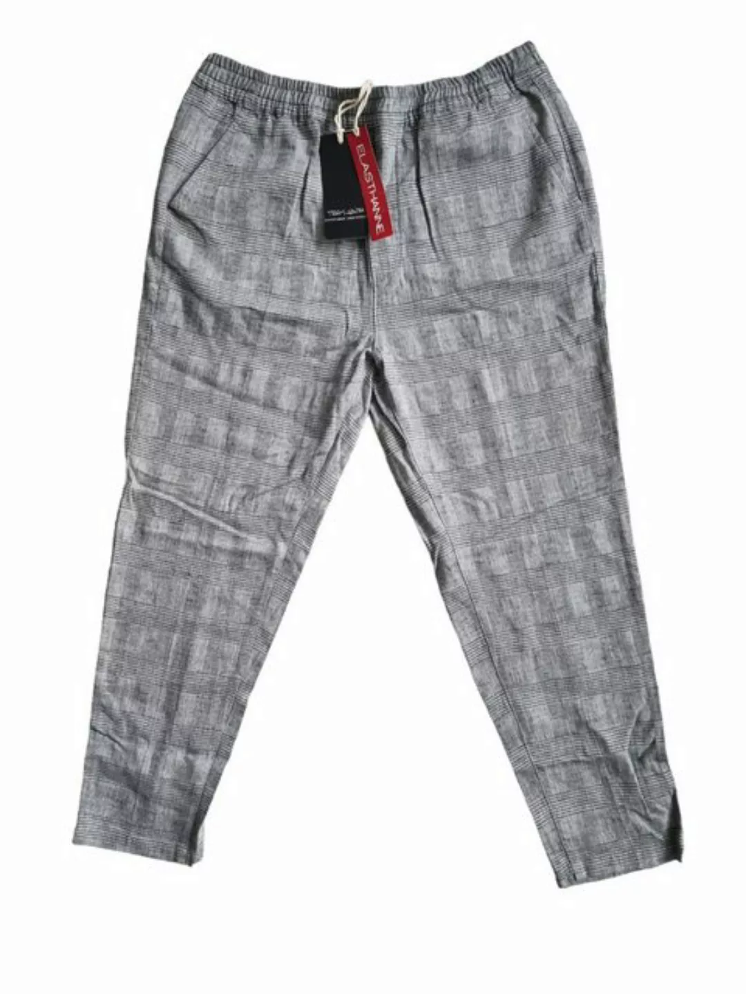 Teddy Smith Leinenhose PYWAN JOG (Grau Karierte Hose L30, Linen Stretch) günstig online kaufen