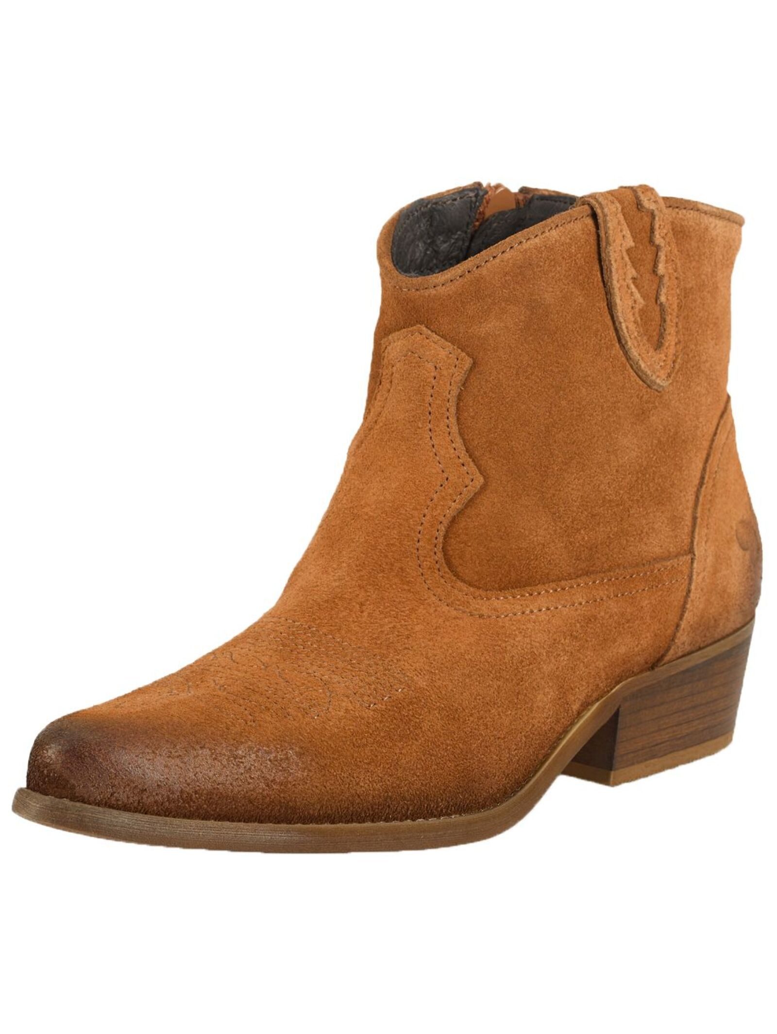 Felmini Wide Fit Stiefelette Veloursleder Cowboy günstig online kaufen
