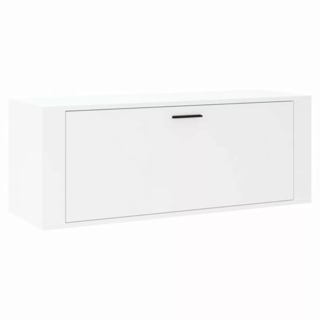 furnicato Schuhschrank Wand-Weiß 100x35x38 cm Holzwerkstoff (1-St) günstig online kaufen