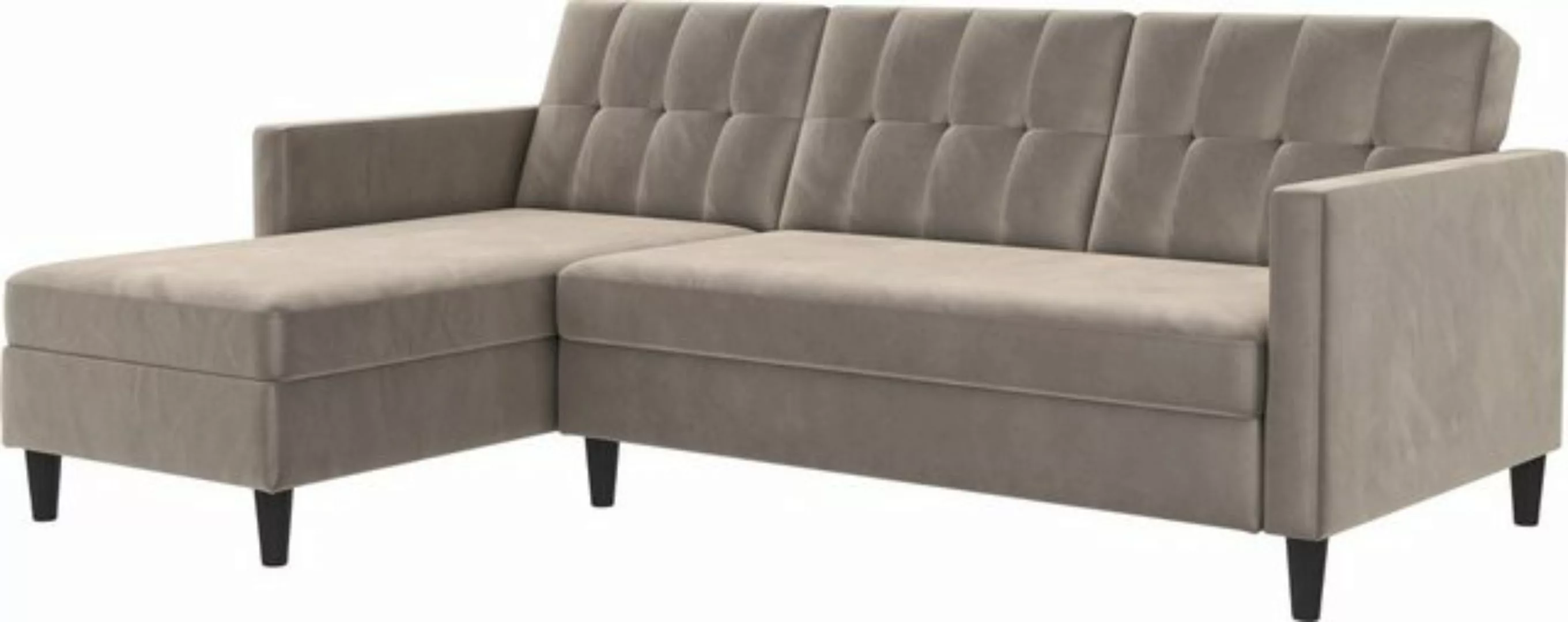 Dorel Home Ecksofa Hartford II, mit Bettfunktion und Stauraum, Recamiere be günstig online kaufen