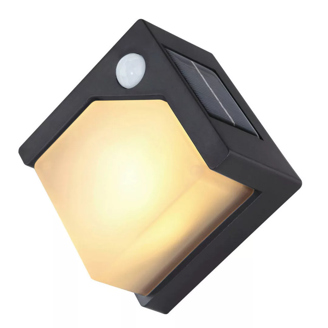 LED-Solarleuchte schwarz Kunststoff B/H: ca. 13,5x13,5 cm günstig online kaufen