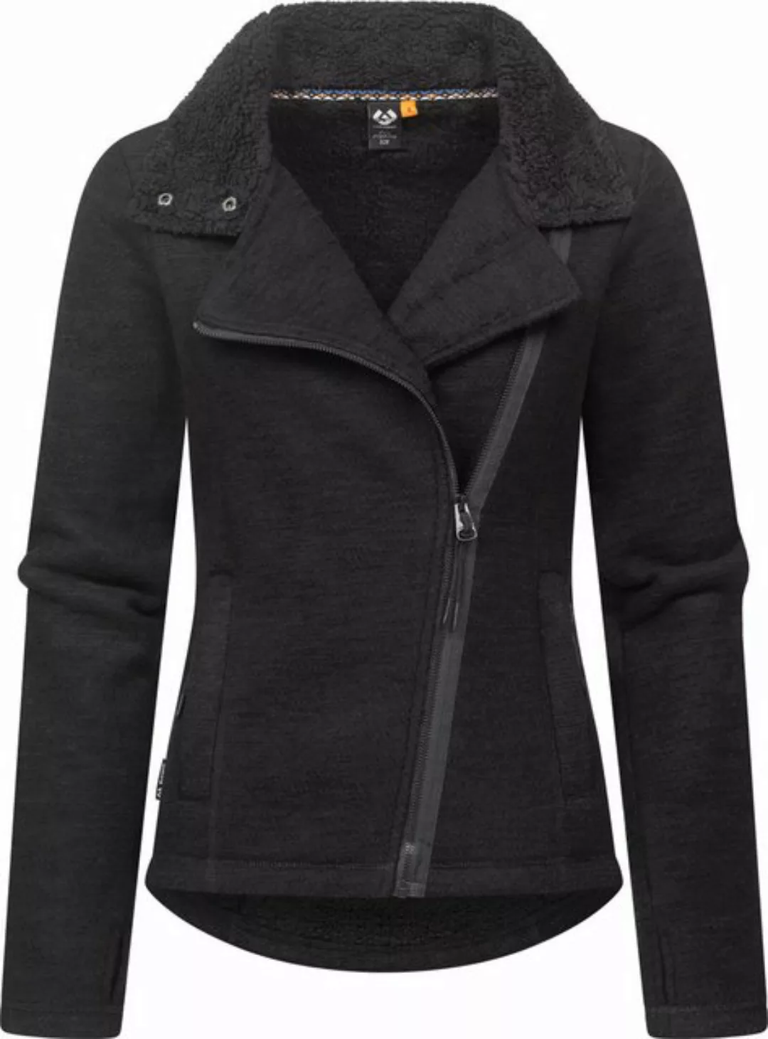 Ragwear Strickfleecejacke Saskie Melange Grob gestrickte Damen-Jacke mit Te günstig online kaufen