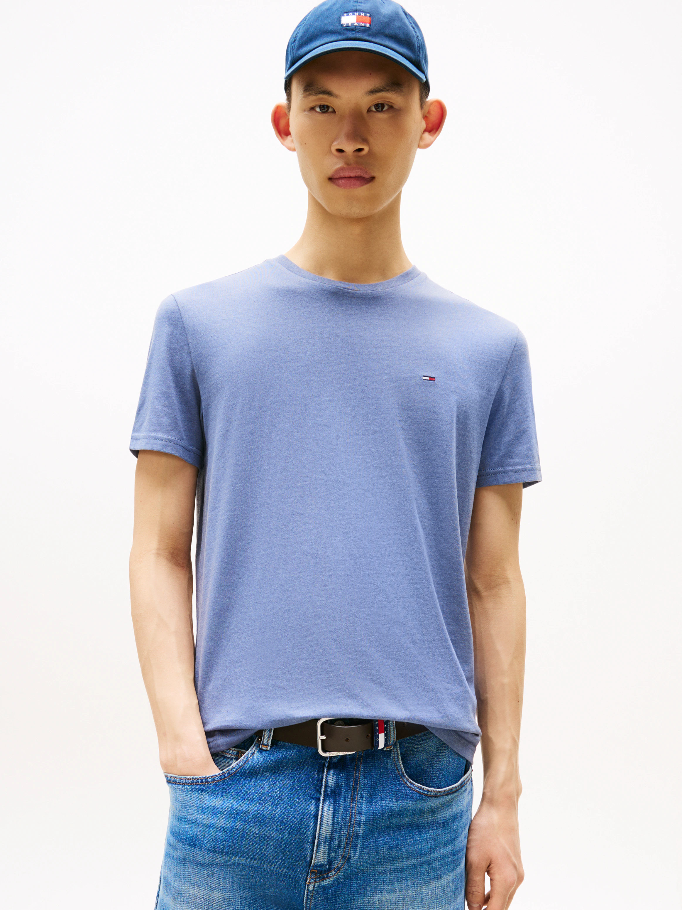 Tommy Jeans T-Shirt "TJM XSLIM JASPE HTR TEE EXT", Mit Rundhalsausschnitt günstig online kaufen