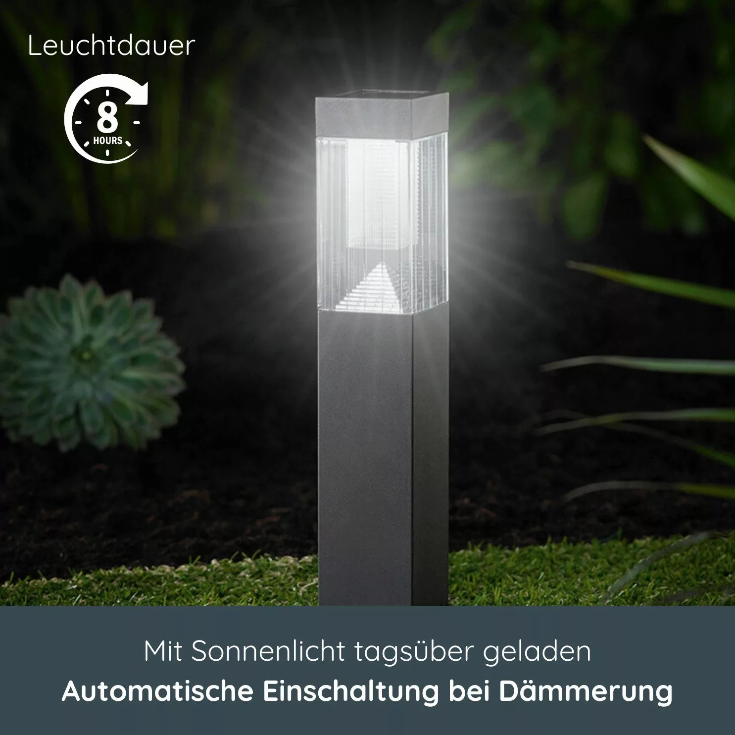 MeLiTec LED Solarleuchte 3er Set Solar-Gartenleuchte günstig online kaufen