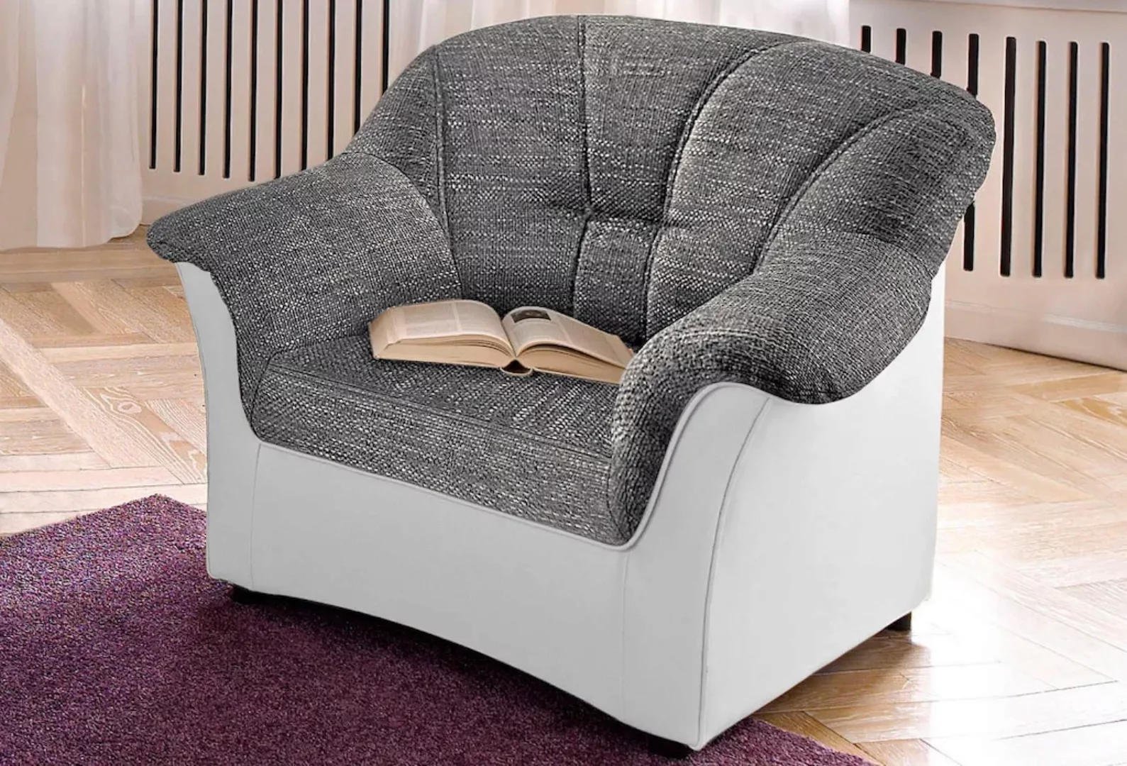 DOMO collection Sessel »Flores auch in Leder« günstig online kaufen
