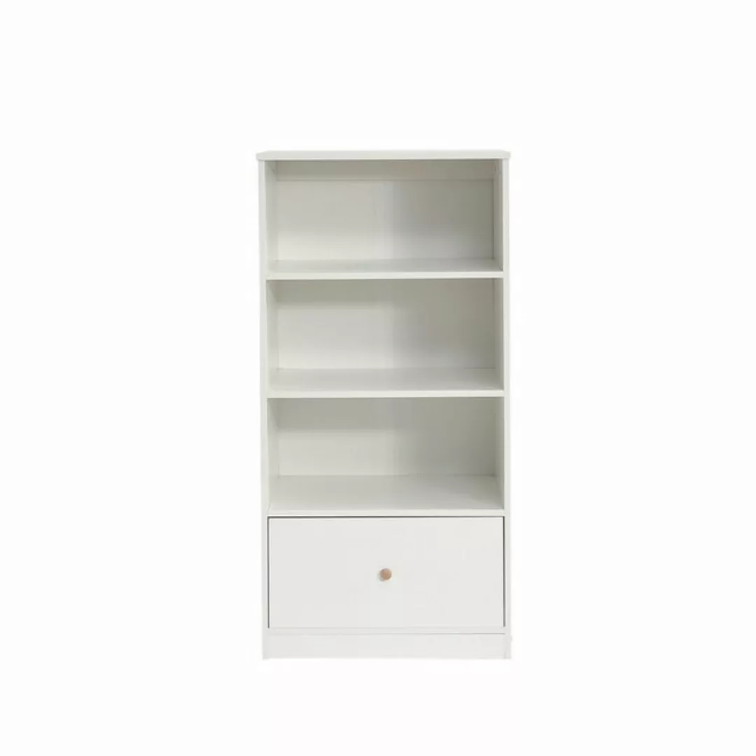 OKWISH Hochschrank Kommode Regal mit drei Einlegeböden und einer Schublade günstig online kaufen