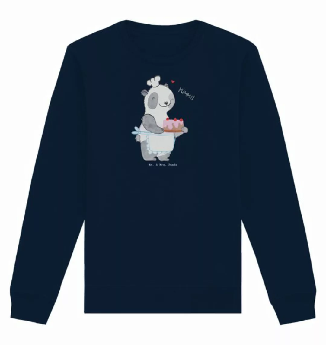 Mr. & Mrs. Panda Longpullover Größe XL Bär Kochen - French Navy - Geschenk, günstig online kaufen