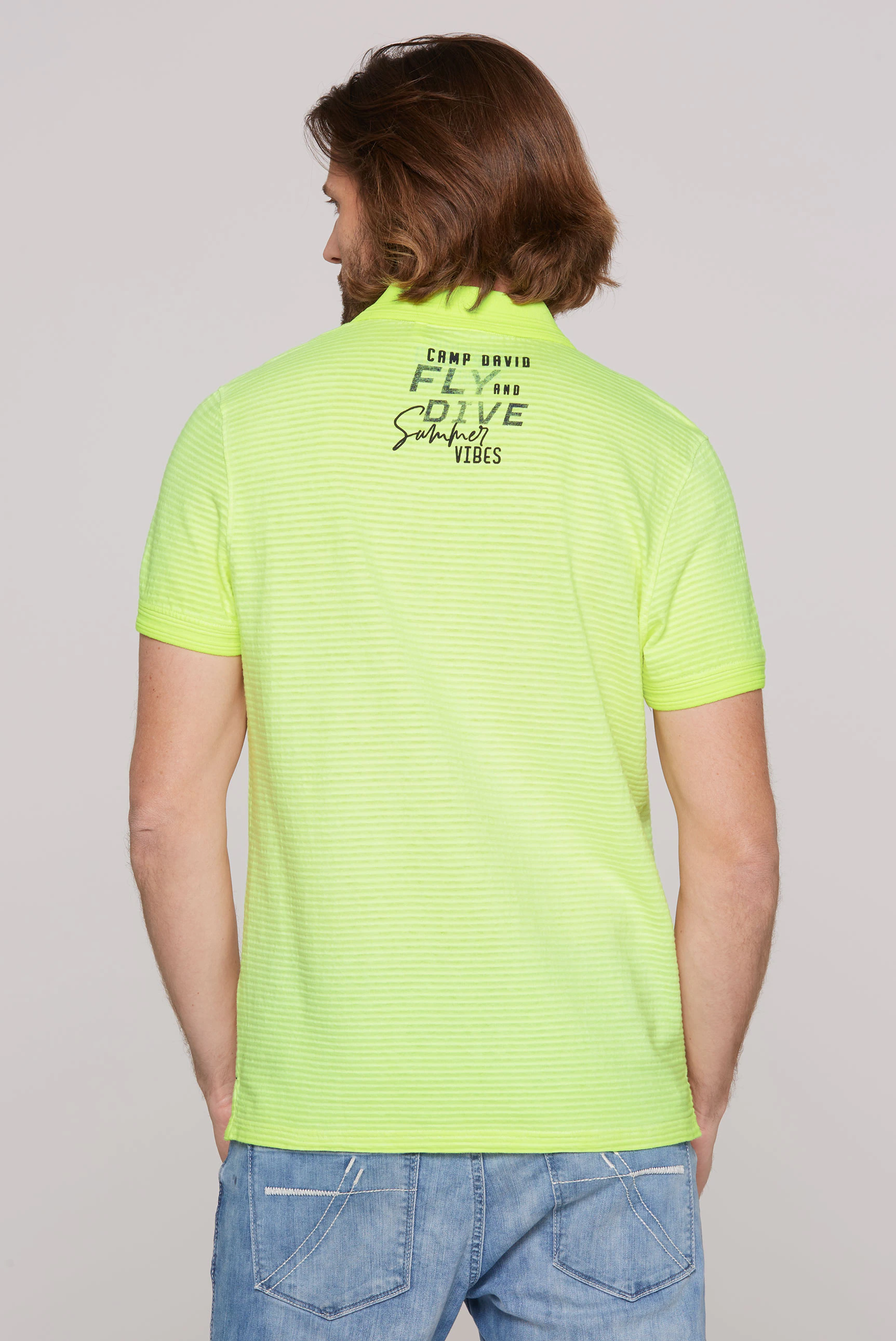 CAMP DAVID Poloshirt, mit Logo Print günstig online kaufen