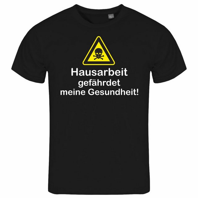 deinshirt Print-Shirt Herren T-Shirt Hausarbeit gefährdet meine Gesundheit günstig online kaufen