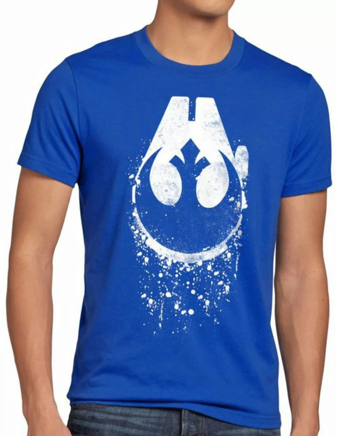 style3 Print-Shirt Herren T-Shirt Rebel Star xwing ywing yavin günstig online kaufen