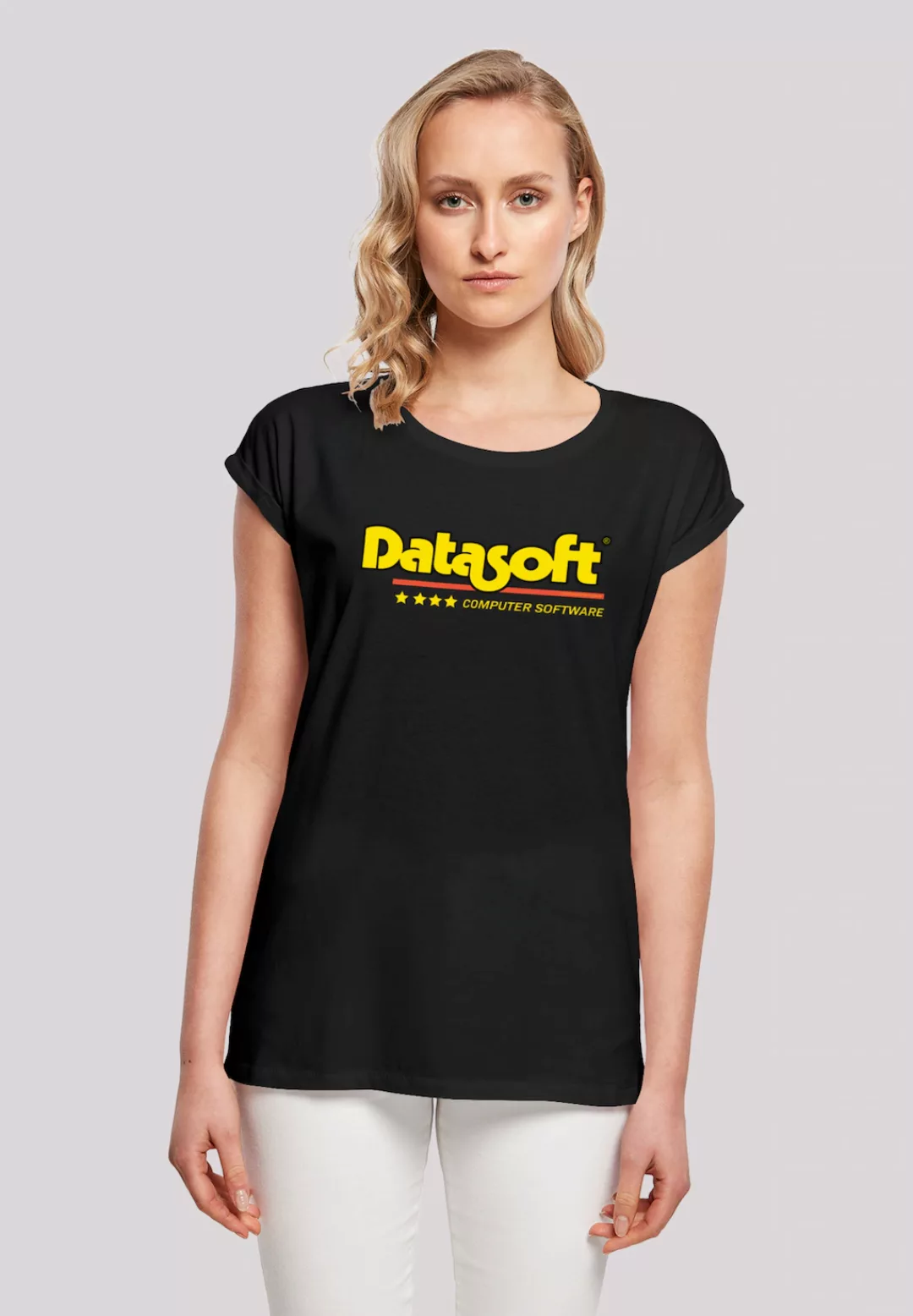 F4NT4STIC T-Shirt "Retro Gaming Datasoft Logo gelb" günstig online kaufen