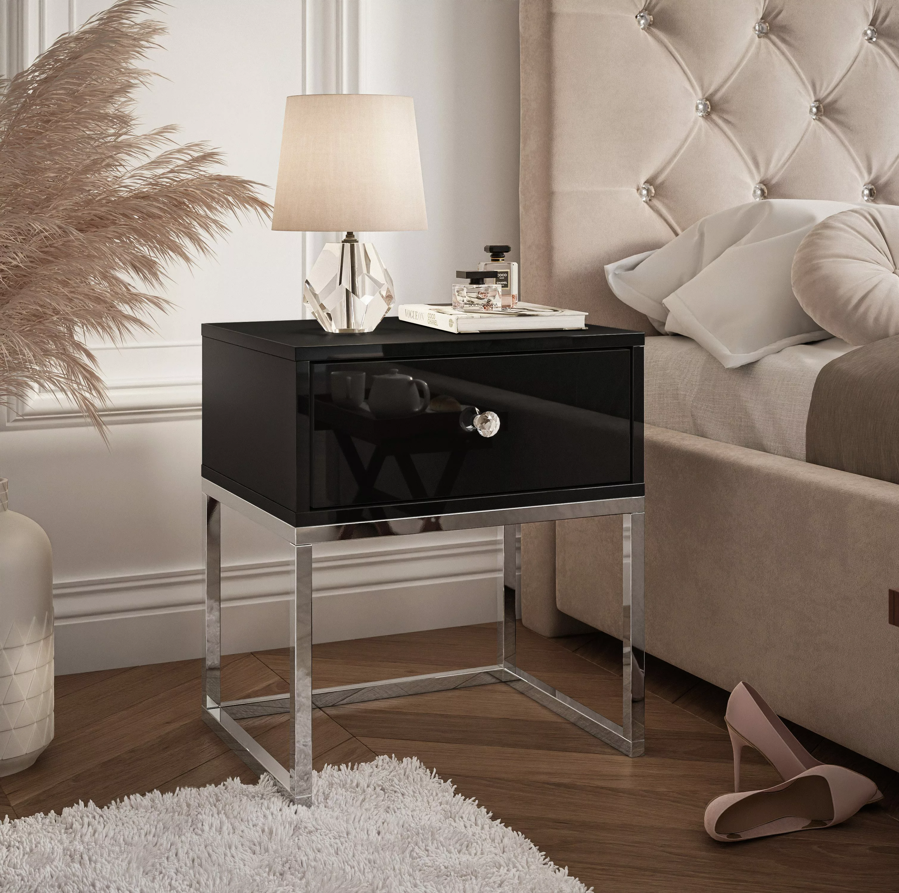 Lookway Nachttisch BLANCO GLAMOUR auf einem günstig online kaufen