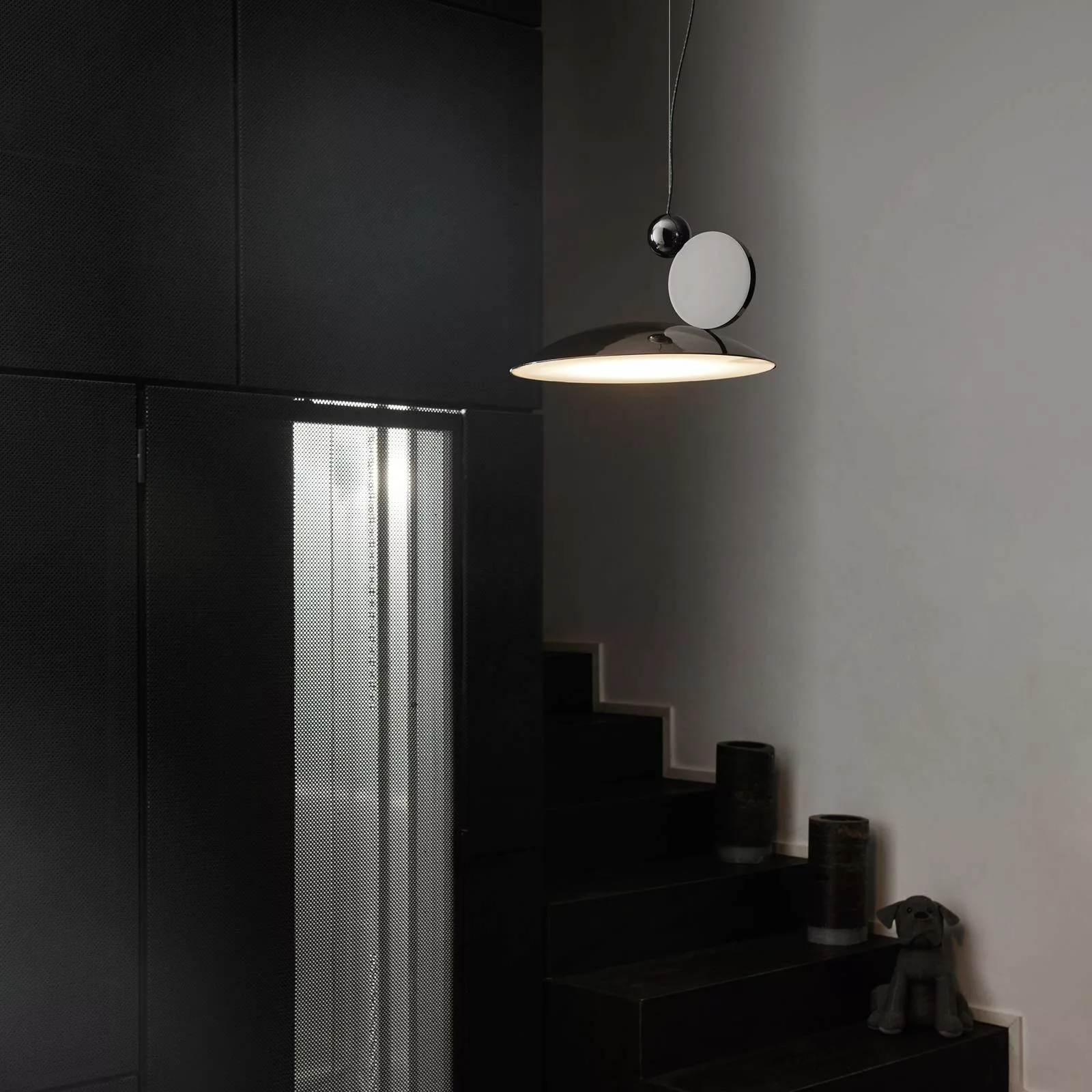 LED-Hängeleuchte Equilibrium Ø 40cm schwarz/nickel günstig online kaufen