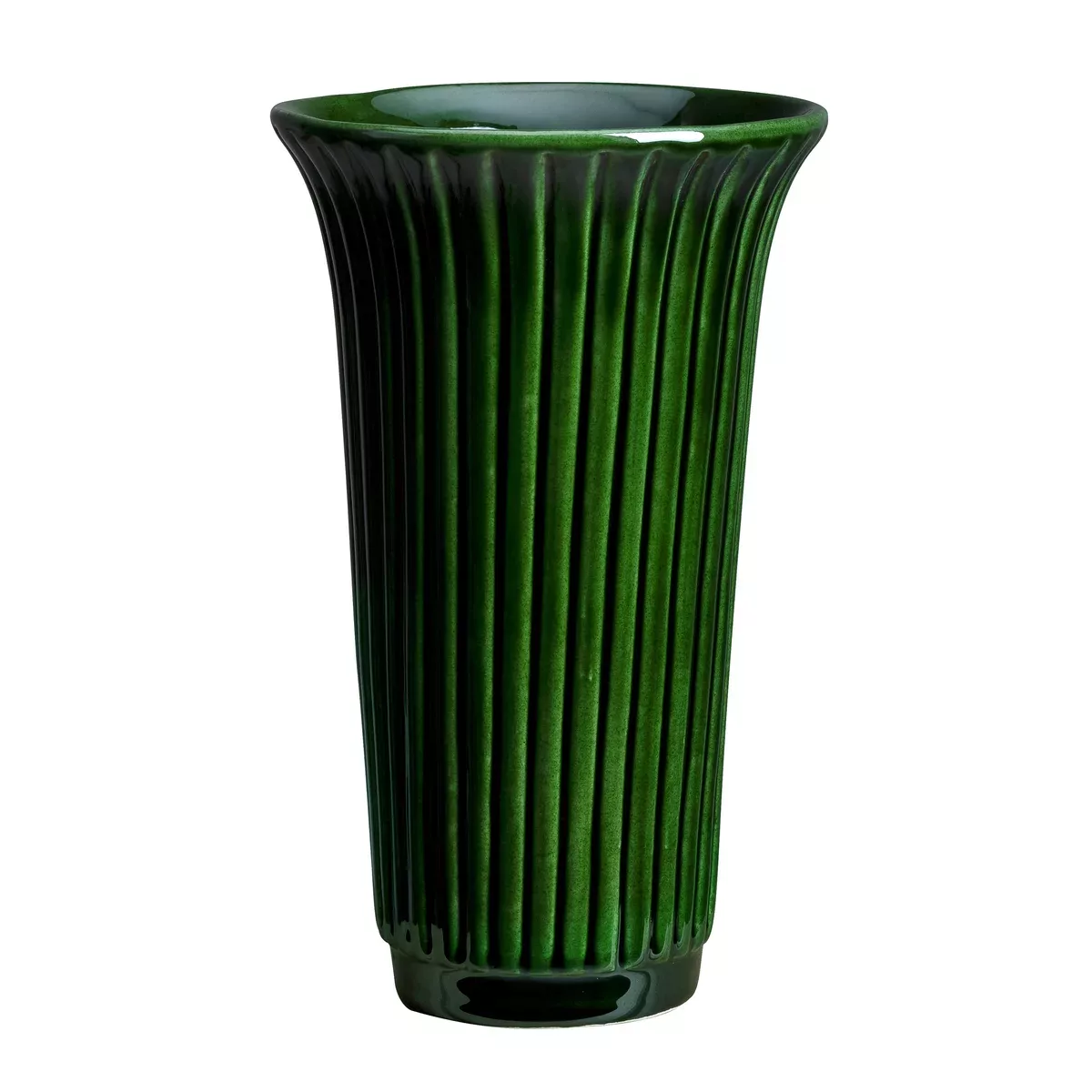 Daisy Vase glasiert Ø12cm grün günstig online kaufen
