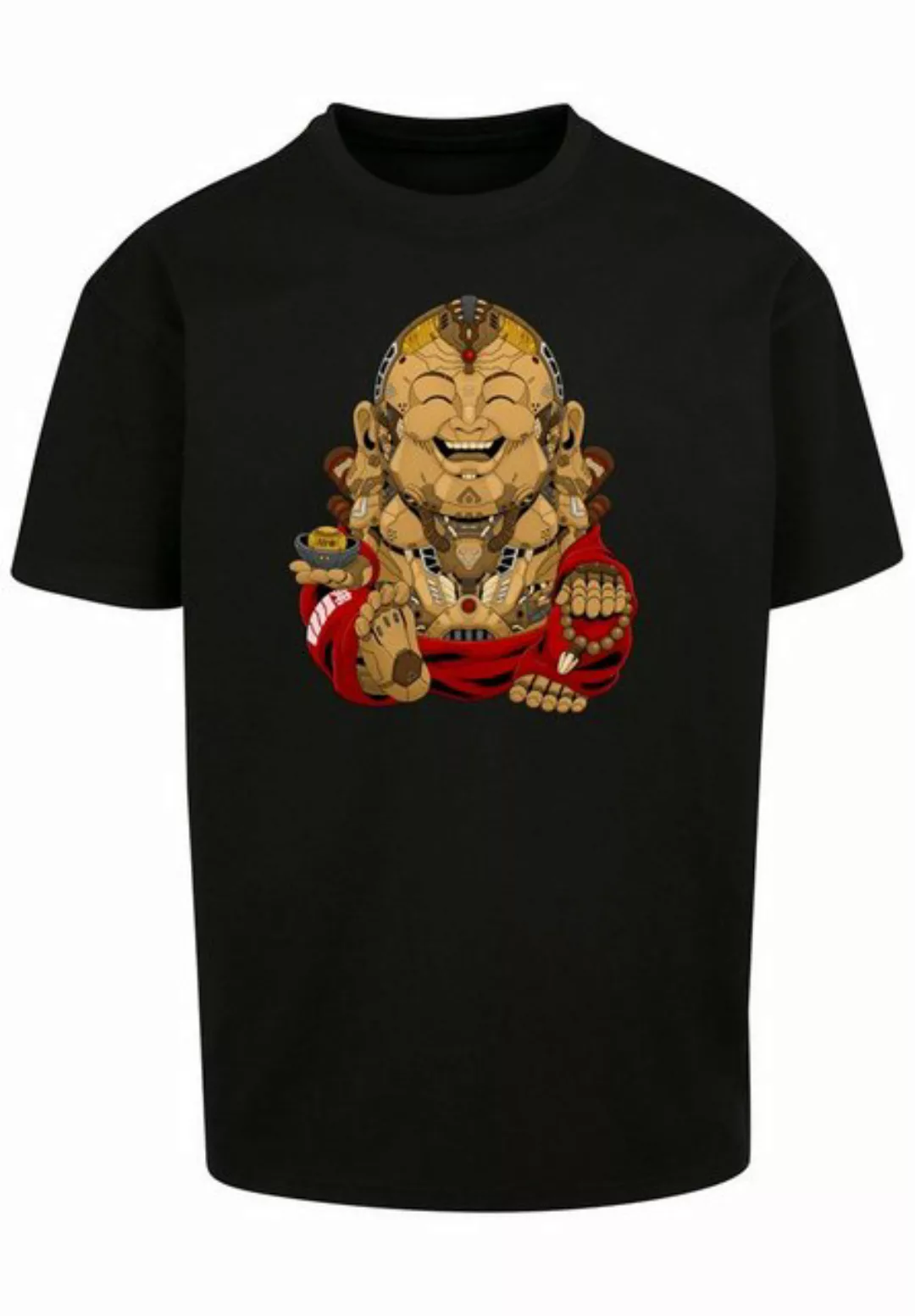 F4NT4STIC T-Shirt Happy Cyber Buddha CYBERPUNK STYLES Print günstig online kaufen