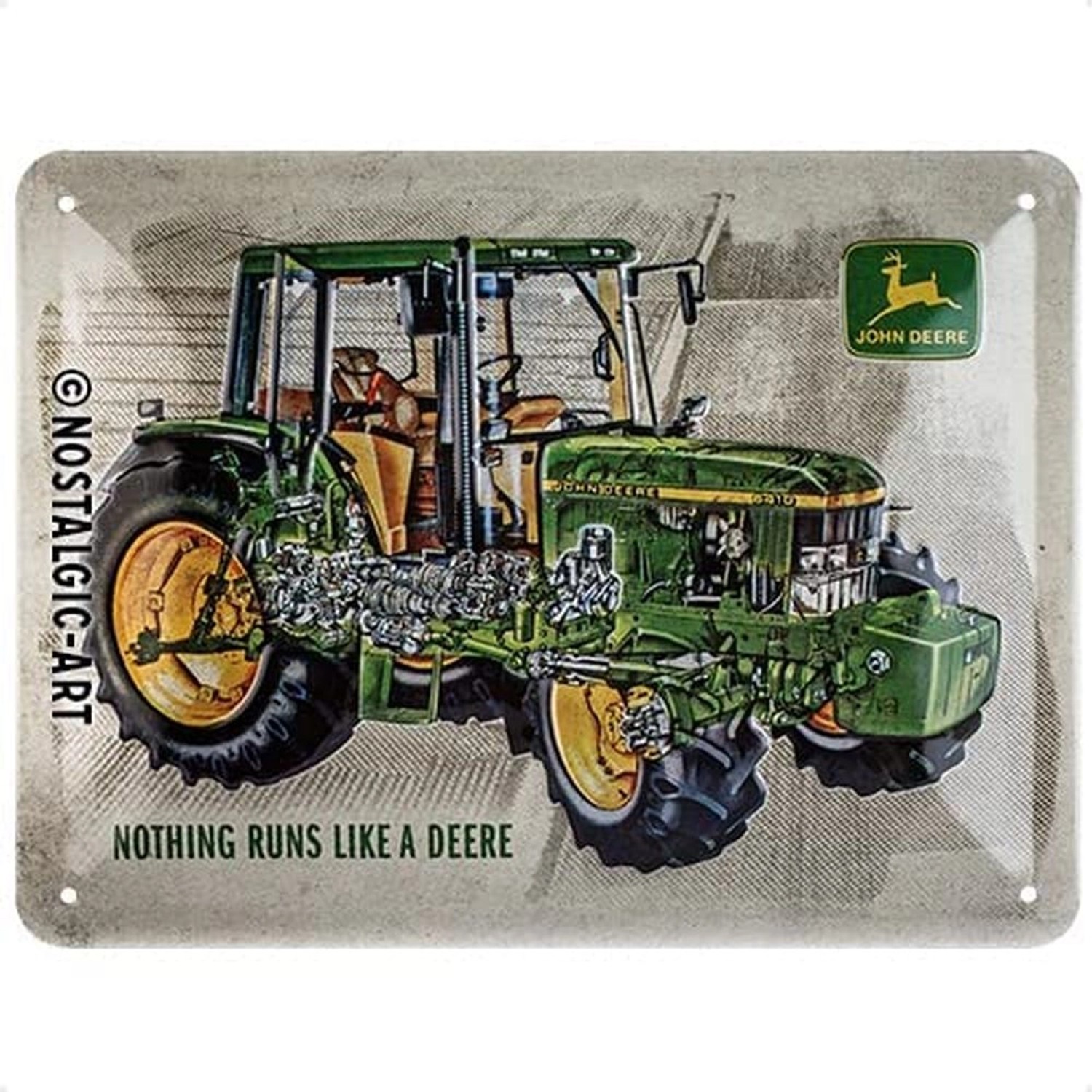 Nostalgic-Art Blechschild 15x20 cm - John Deere - Model 6410 Cutaway günstig online kaufen