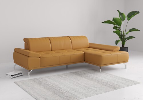 Places of Style Ecksofa "Caluna", Inkl.Sitztiefenverstellung, wahlweise mit günstig online kaufen