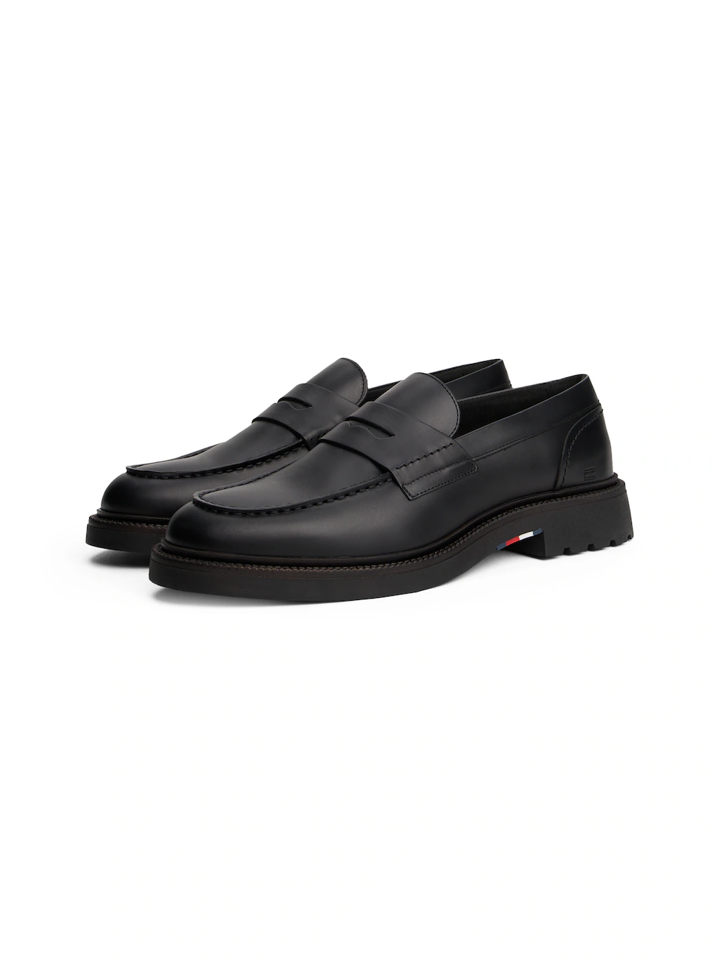 Tommy Hilfiger Slipper "HILFIGER COMFORT LWT LTH LOAFER", Abendschuh, Loafe günstig online kaufen