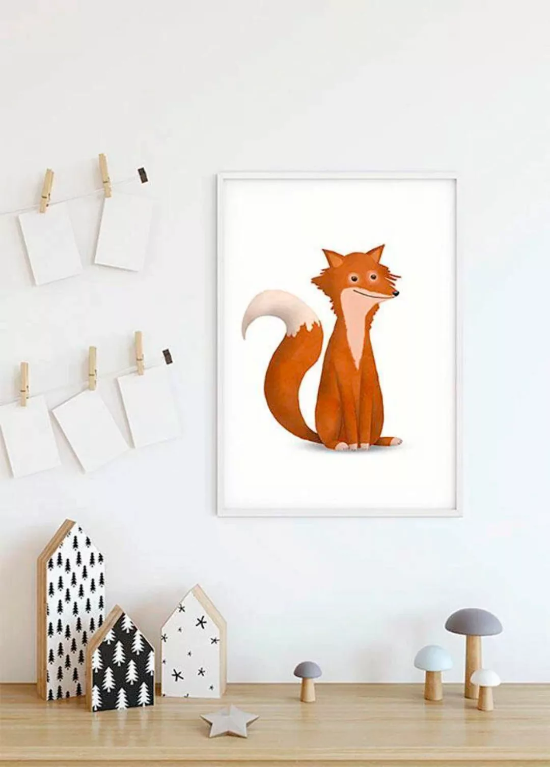 Komar Poster "Cute Animal Fox", Tiere, (1 St.) günstig online kaufen