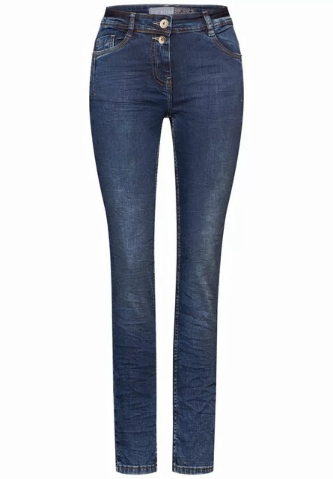 Cecil Dehnbund-Hose Style NOS DT Scarlett Mid Blue günstig online kaufen