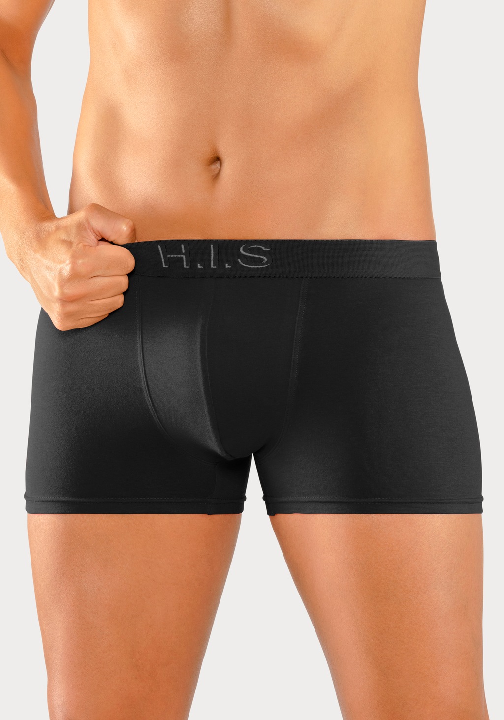 H.I.S Boxer "Boxershorts für Herren", (Packung, 5 St.), Logo Webbund mit 3D günstig online kaufen