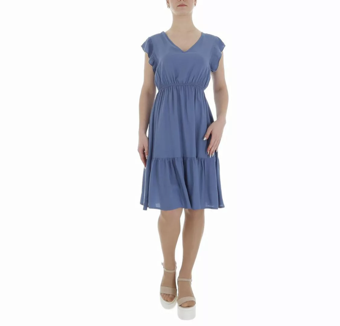 Ital-Design Sommerkleid Damen Freizeit (85941303) Rüschen Sommerkleid in Bl günstig online kaufen