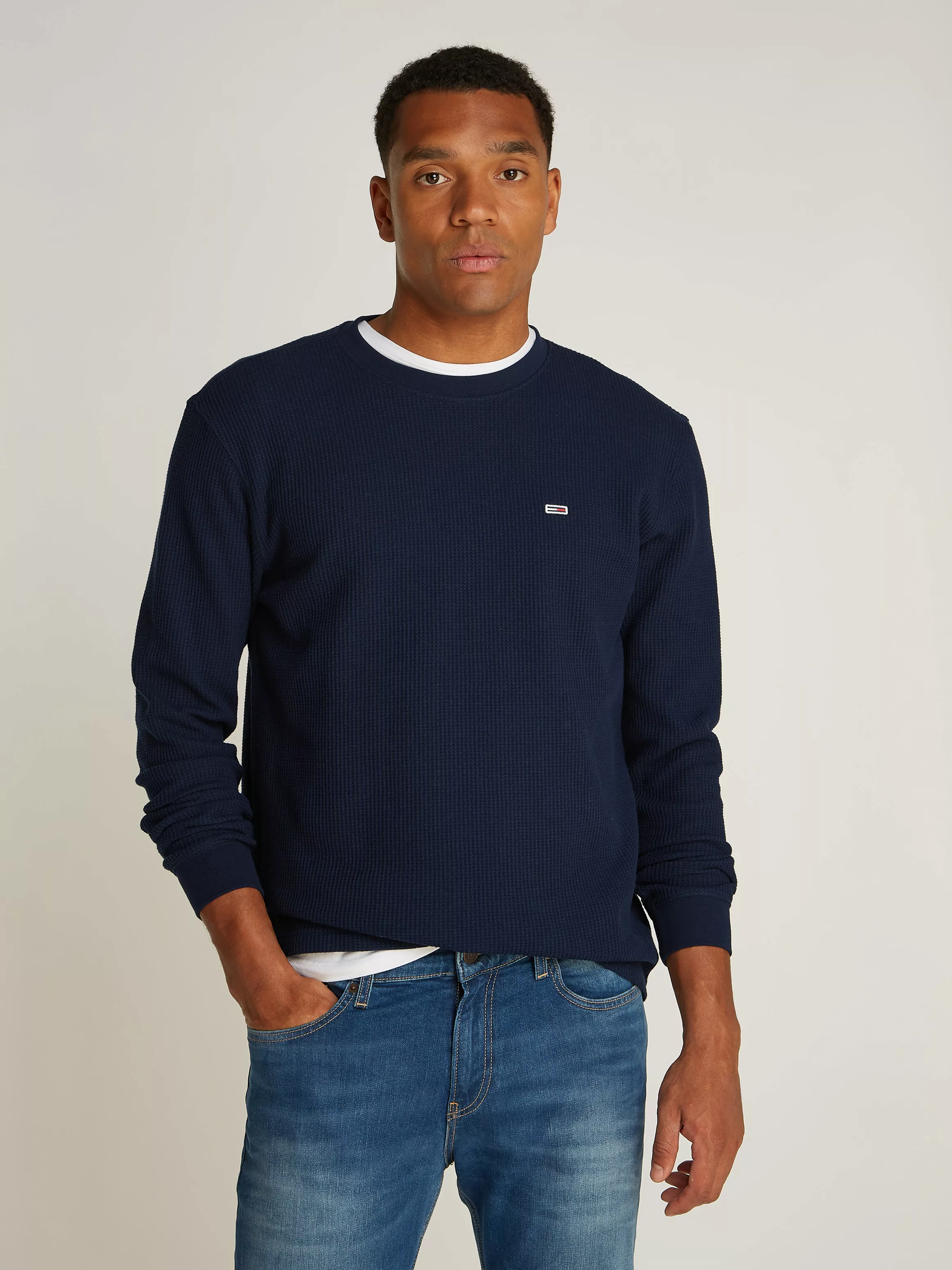 Tommy Jeans Longsleeve TJM REG WAFFLE L/S TEE günstig online kaufen