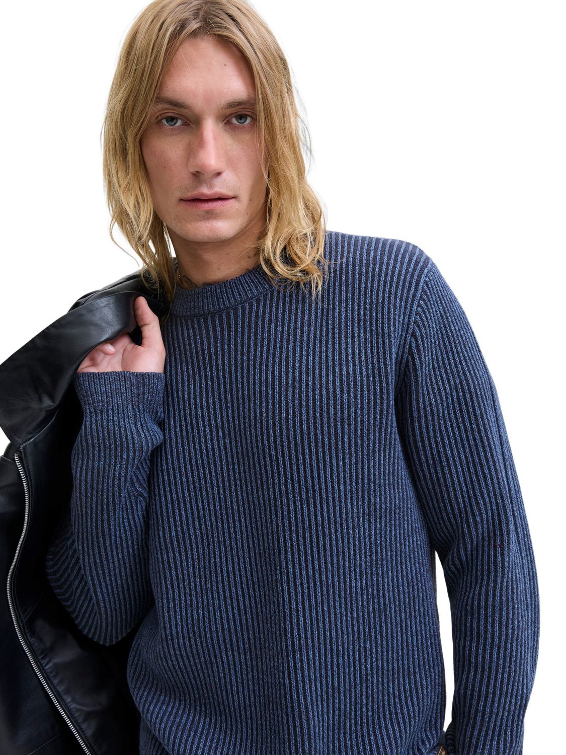 Jack & Jones Herren Rundhals Strickpullover JJEDOVER KNIT CREW NECK - Regul günstig online kaufen