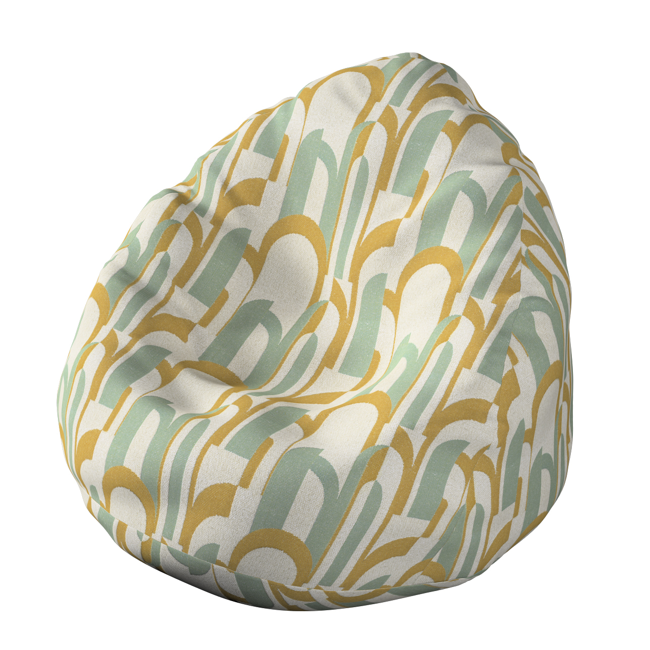 Bezug für Sitzsack, mintgrün-gelb, Bezug für Sitzsack Ø50 x 85 cm, Cosy Hom günstig online kaufen