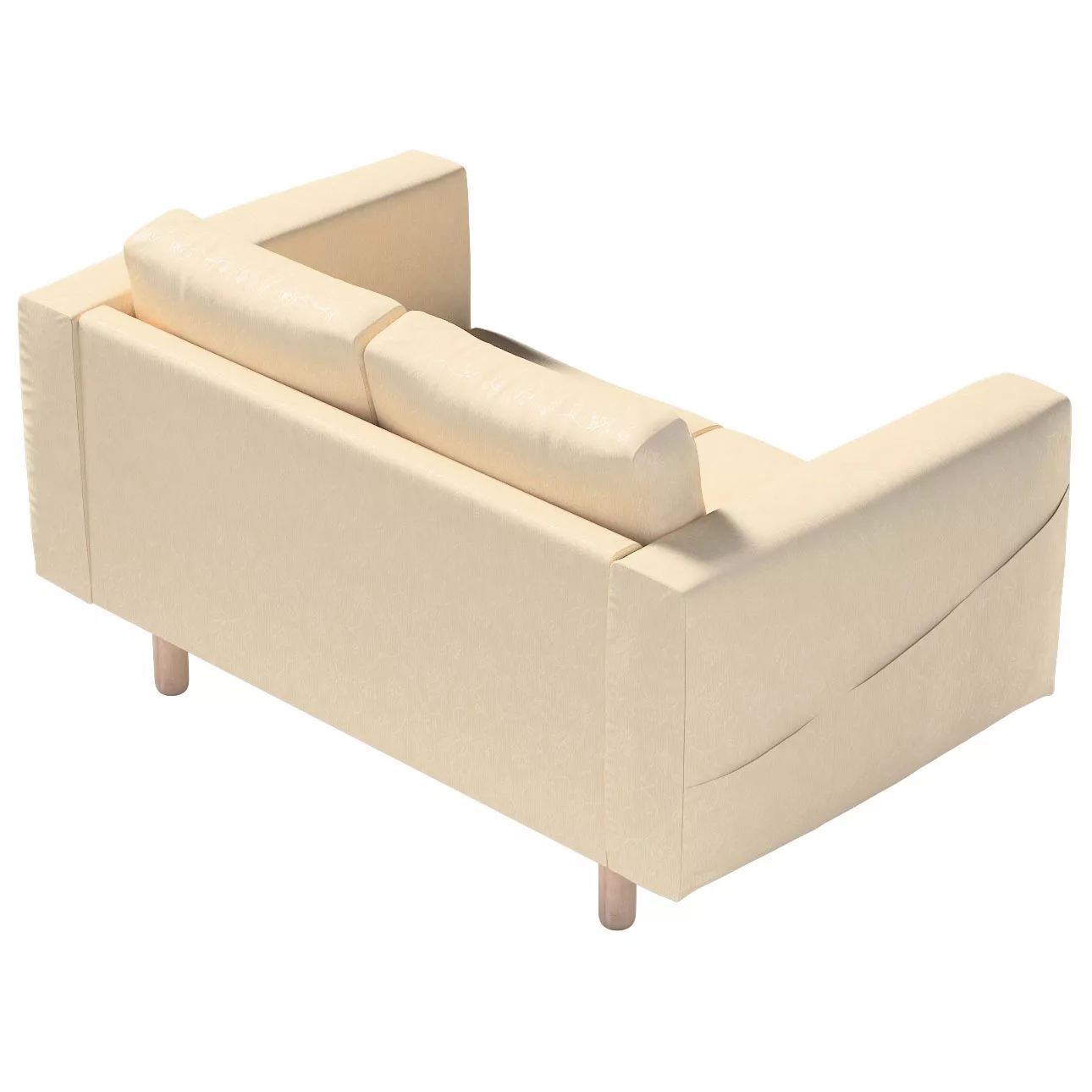 Bezug für Norsborg 2-Sitzer Sofa, ecru, Norsborg 2-Sitzer Sofabezug, Living günstig online kaufen