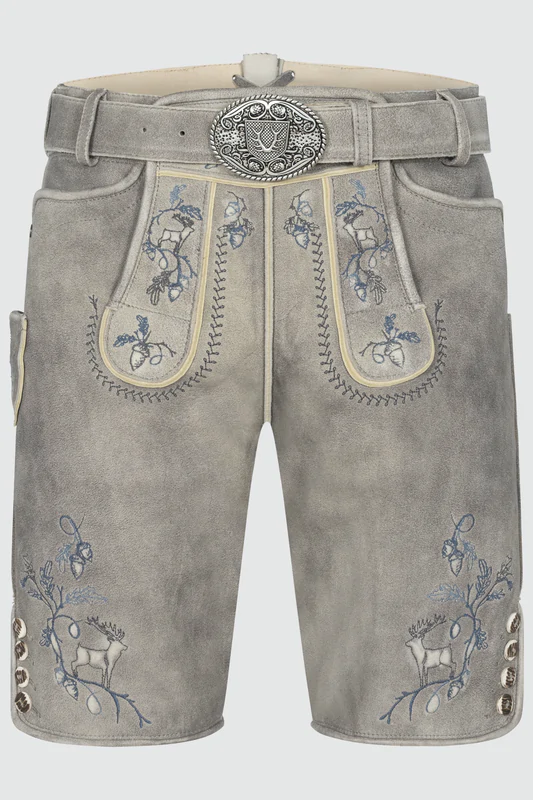 Lederhose Ulf mit Gürtel günstig online kaufen