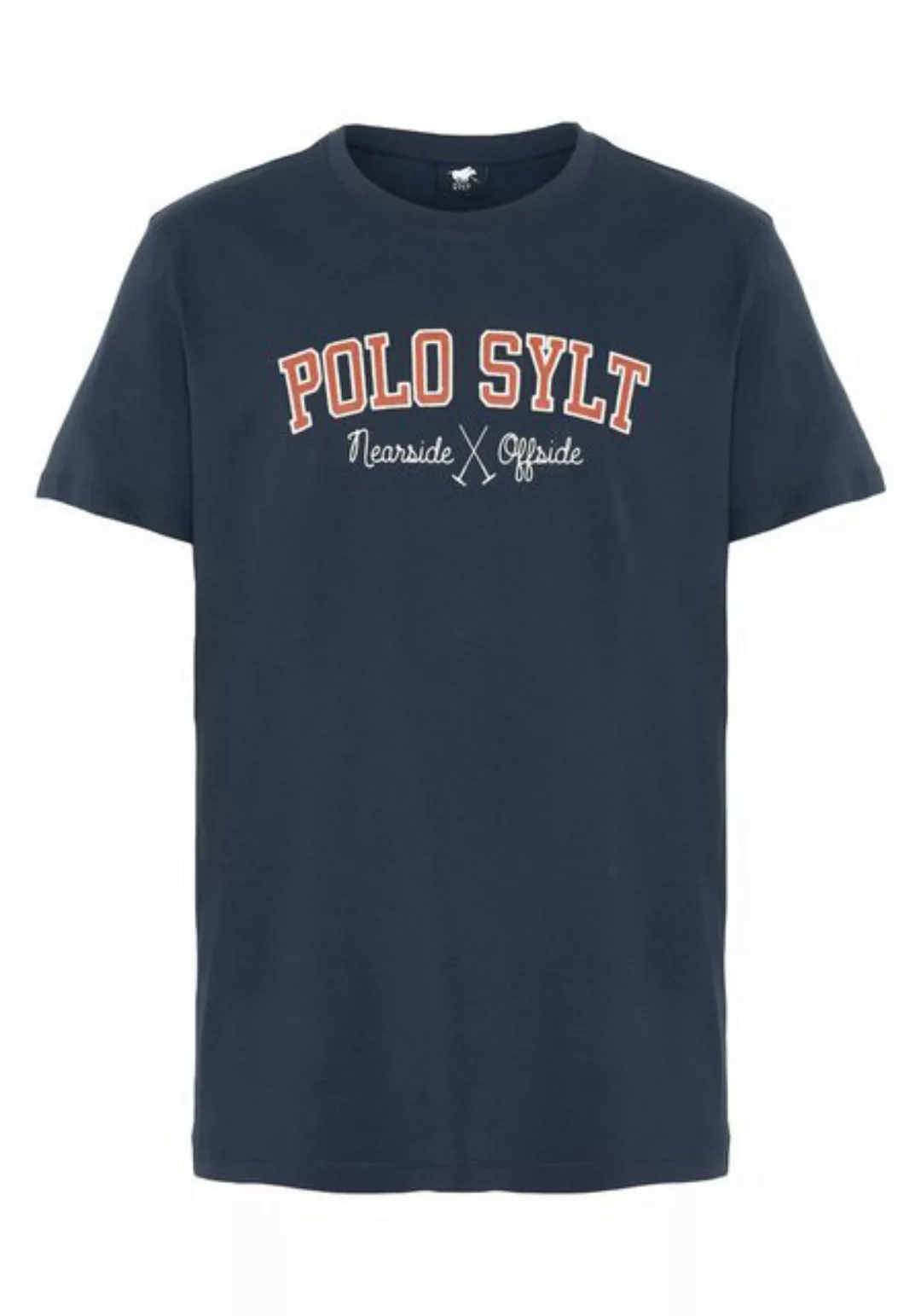 Polo Sylt Print-Shirt mit Logo-Schriftzug günstig online kaufen