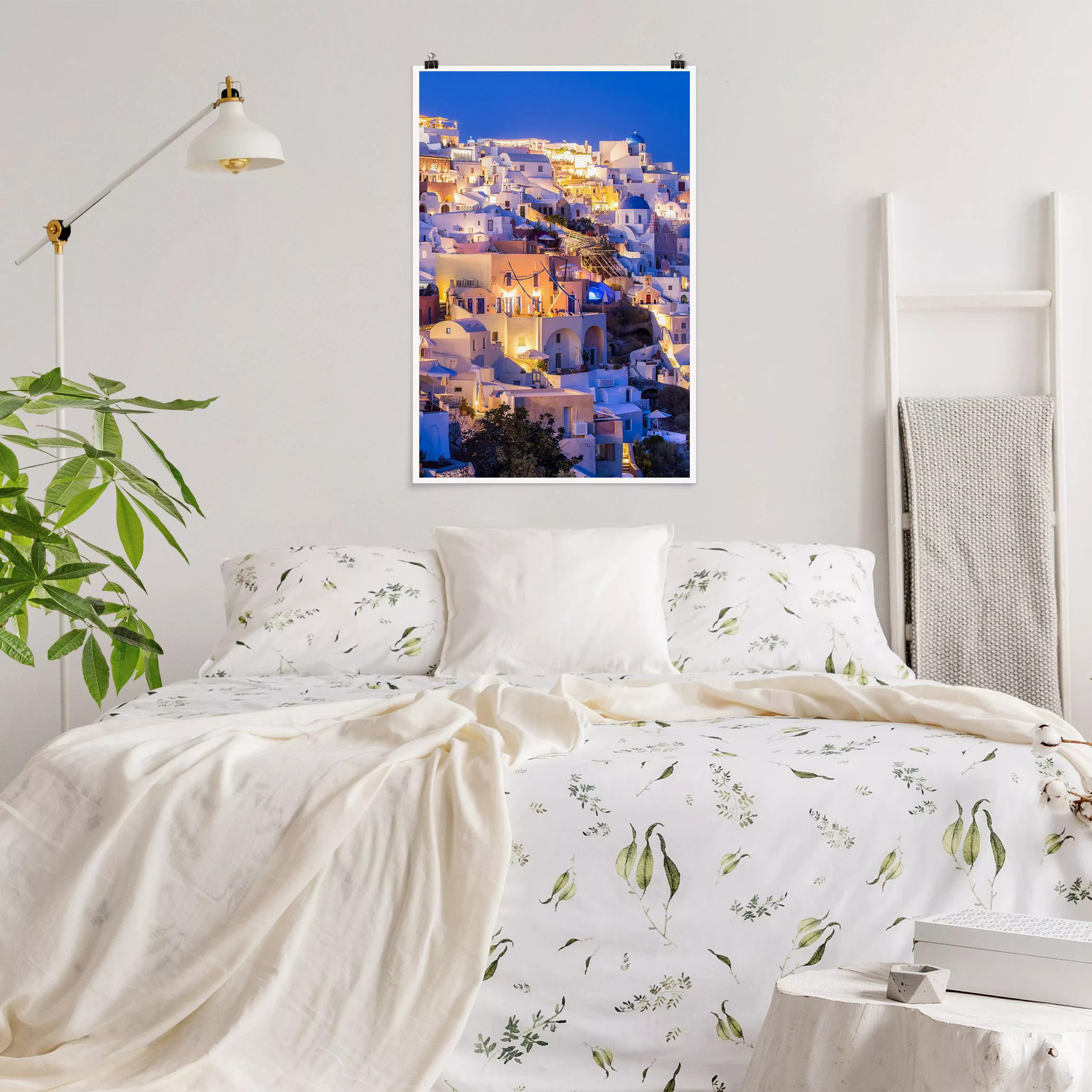 Poster Santorini at night günstig online kaufen