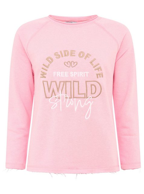 Zwillingsherz Sweatshirt ""Wild Side Of Life"", mit Used-Look Kanten und fa günstig online kaufen