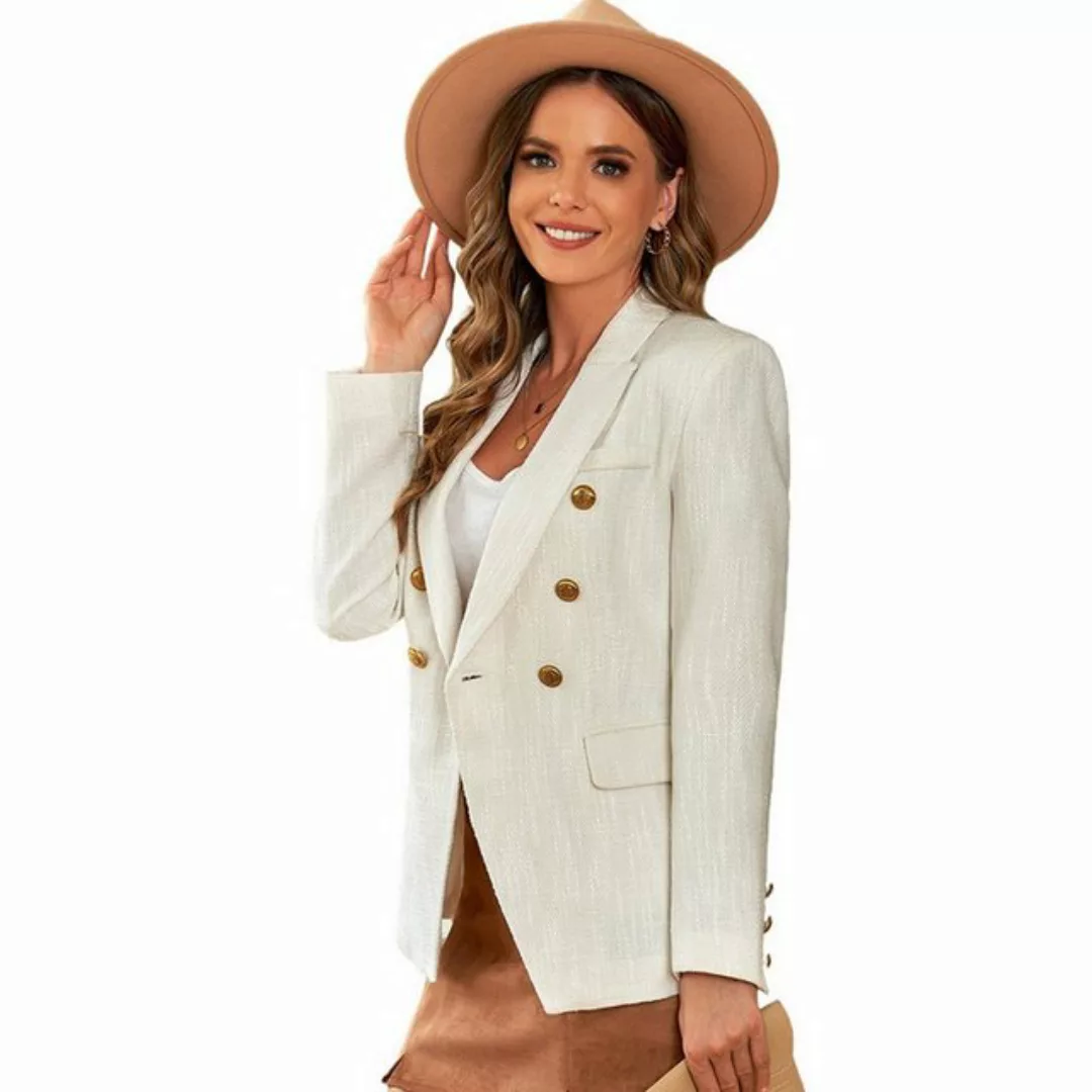RUZU UG Strickjacke Cardigan Slim-Fit-Anzug Damen,vielseitige Langarmjacke günstig online kaufen