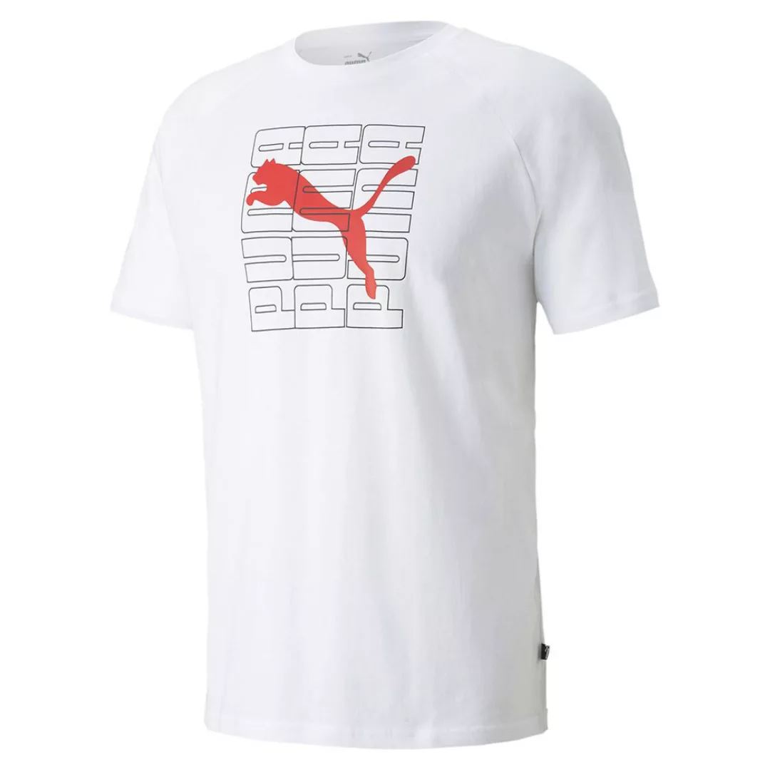 Puma Dimensional Gra Kurzarm T-shirt 2XL Puma White günstig online kaufen