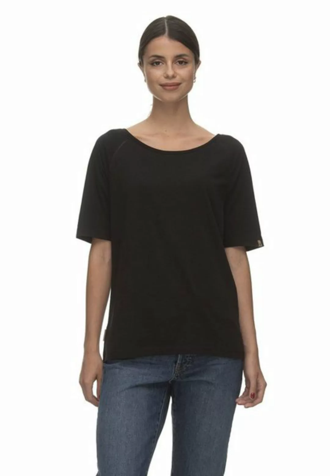 Ragwear T-Shirt Ragwear Damen T-Shirt RAWEL ORGANIC 2311-10059 Black Schwar günstig online kaufen