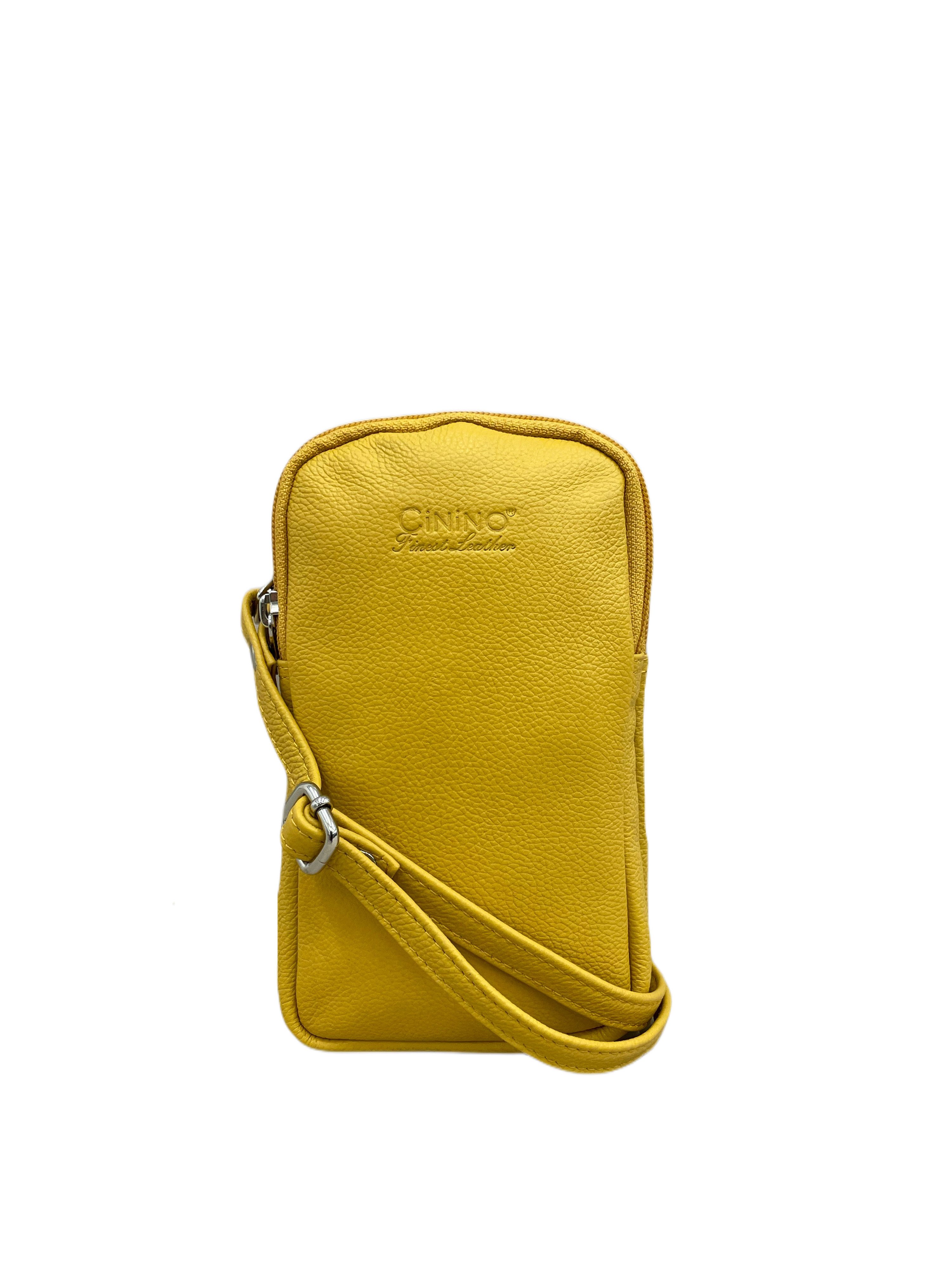 Cinino Handtasche Benja, Handytasche Umhängetasche Ledertasche günstig online kaufen