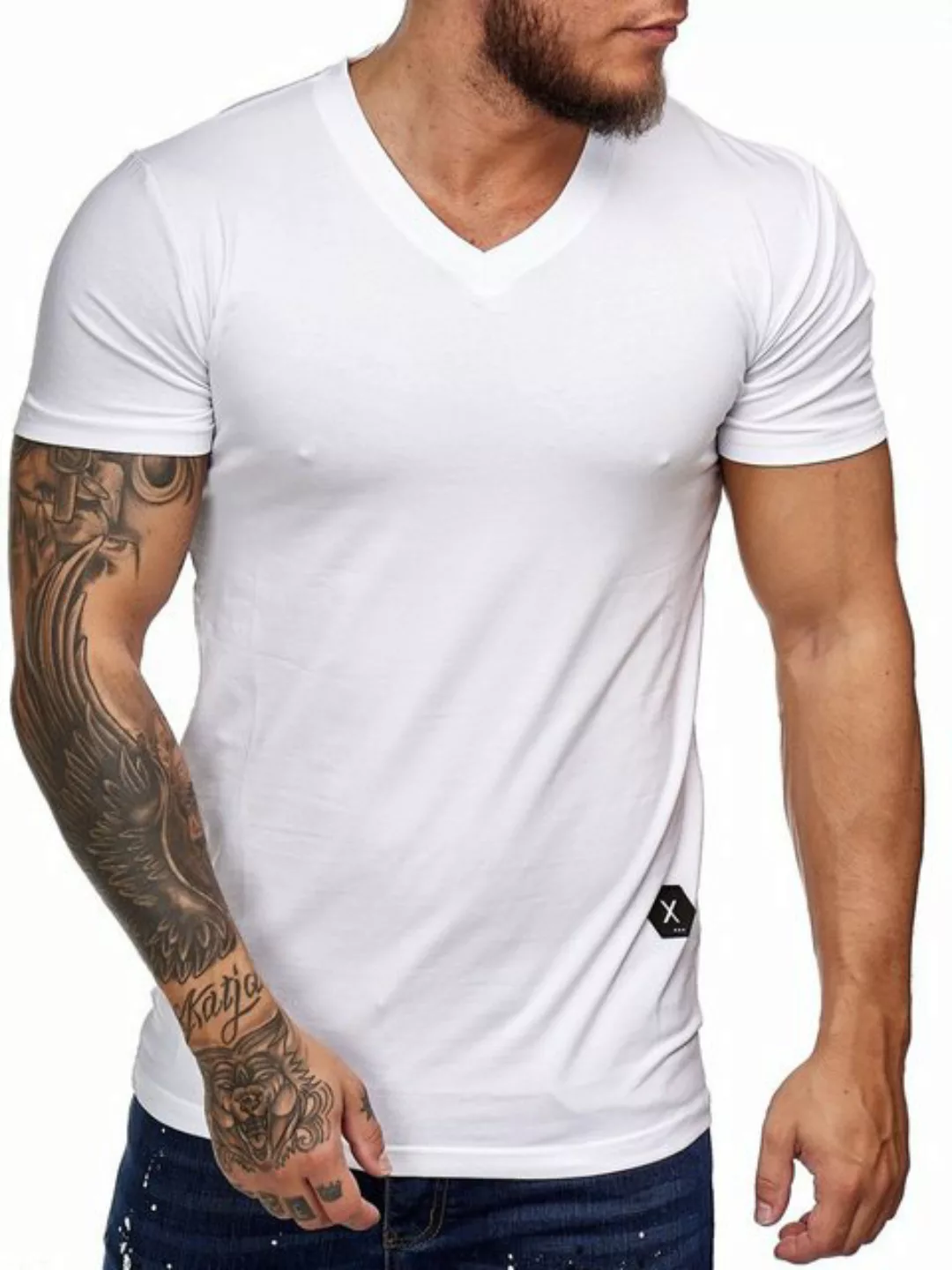 OneRedox T-Shirt 9031ST (Shirt Polo Kurzarmshirt Tee, 1-tlg) Fitness Freize günstig online kaufen