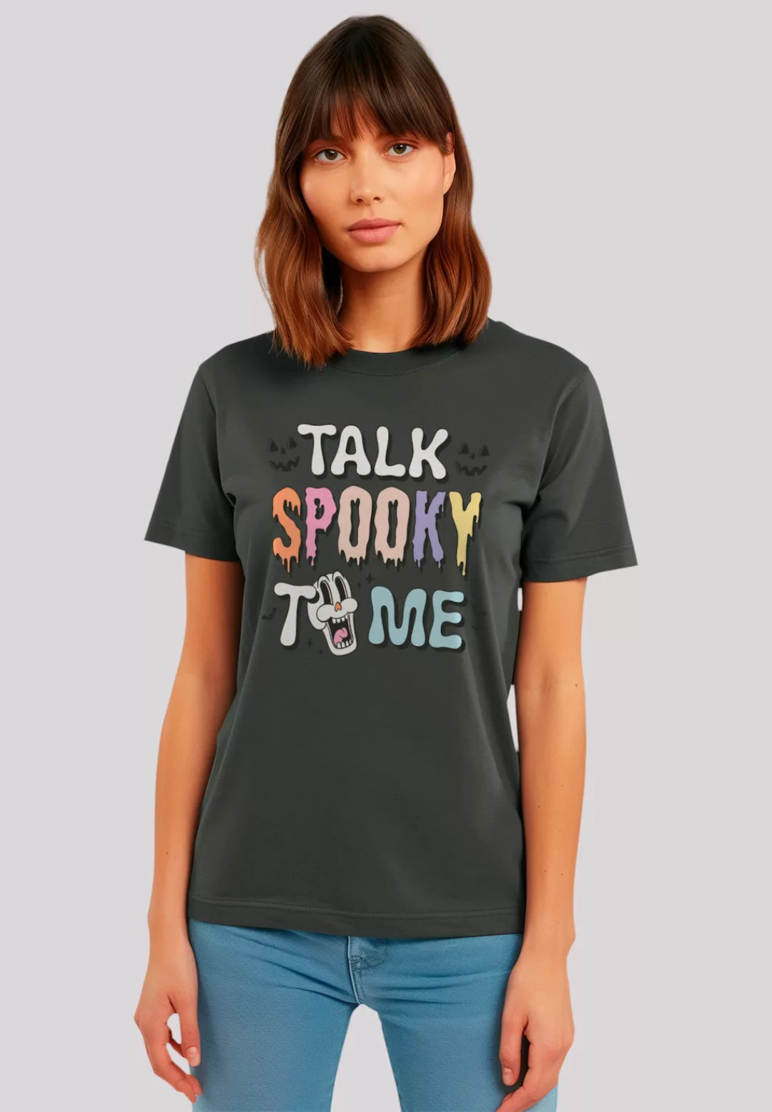 F4NT4STIC T-Shirt "Retro Halloween Talk Spooky to Me", Premium Qualität günstig online kaufen