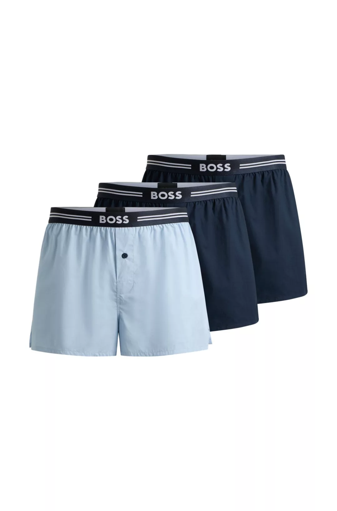 BOSS Boxershorts "3P Woven Boxer", (Packung, 3 St., 3er Pack), mit Eingriff günstig online kaufen