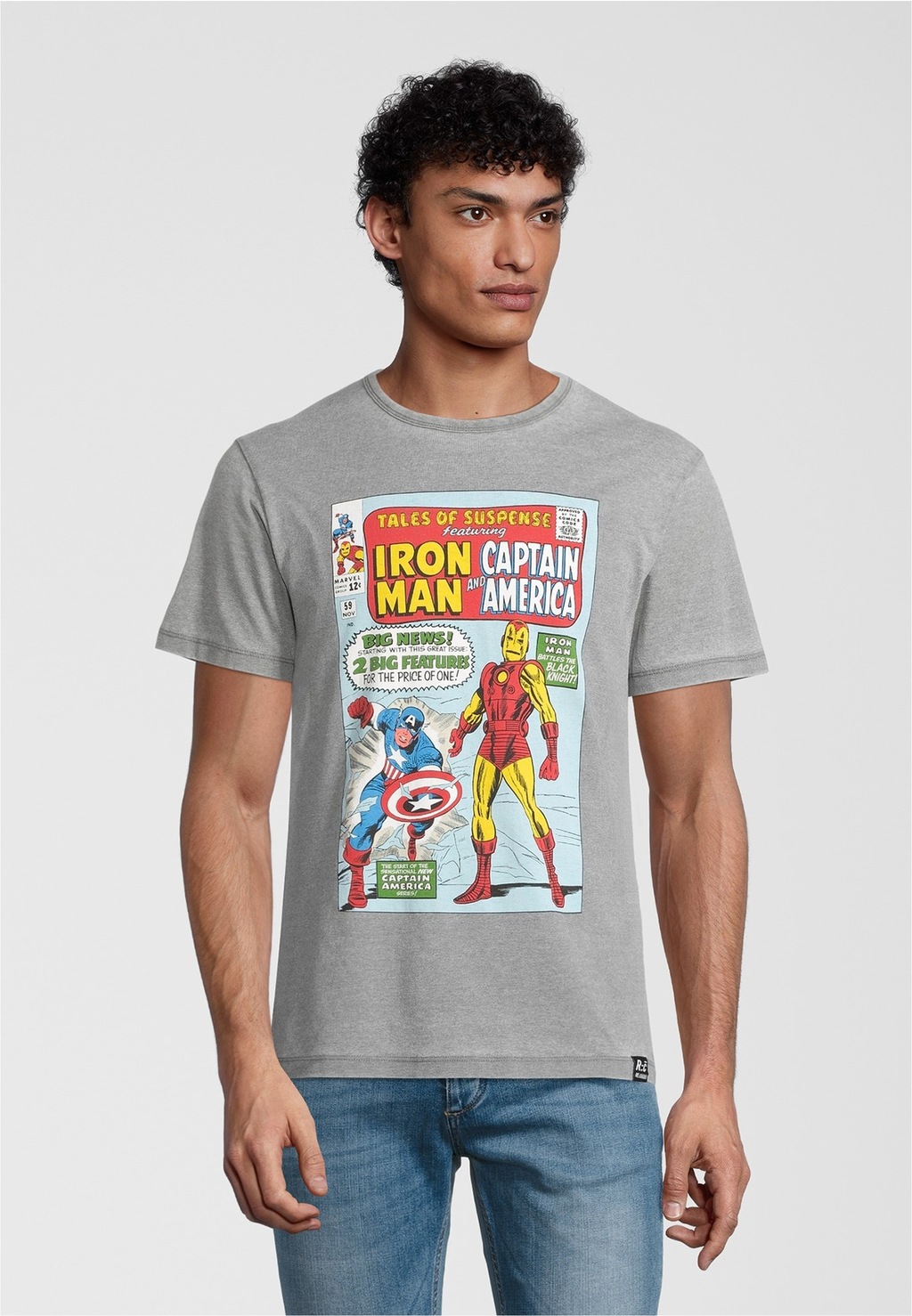 Recovered T-Shirt "Marvel Tales Of Suspense Light Grey", im zeitlosen Desig günstig online kaufen