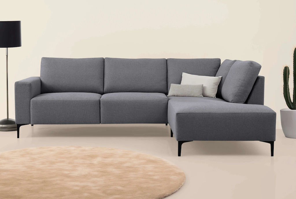 Home affaire Ecksofa "Tournon, L-Form, Breite 256 cm, Webstoff, Chenille", günstig online kaufen