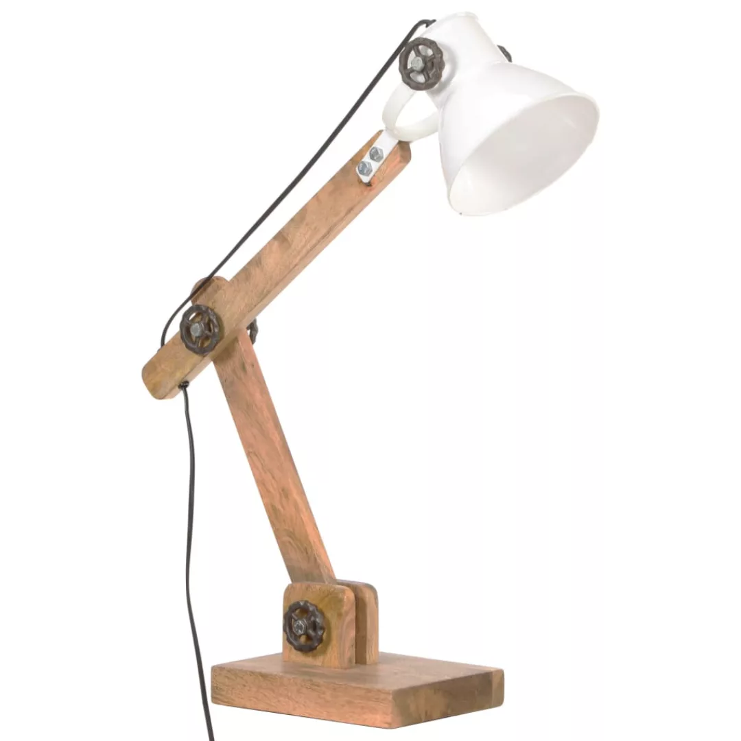 Schreibtischlampe Industriestil Weiß Rund 58x18x90 Cm E27 günstig online kaufen
