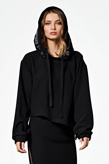 ILAY Lit Kapuzentop Dawn Hoodie mit Seidenkapuze, Black günstig online kaufen