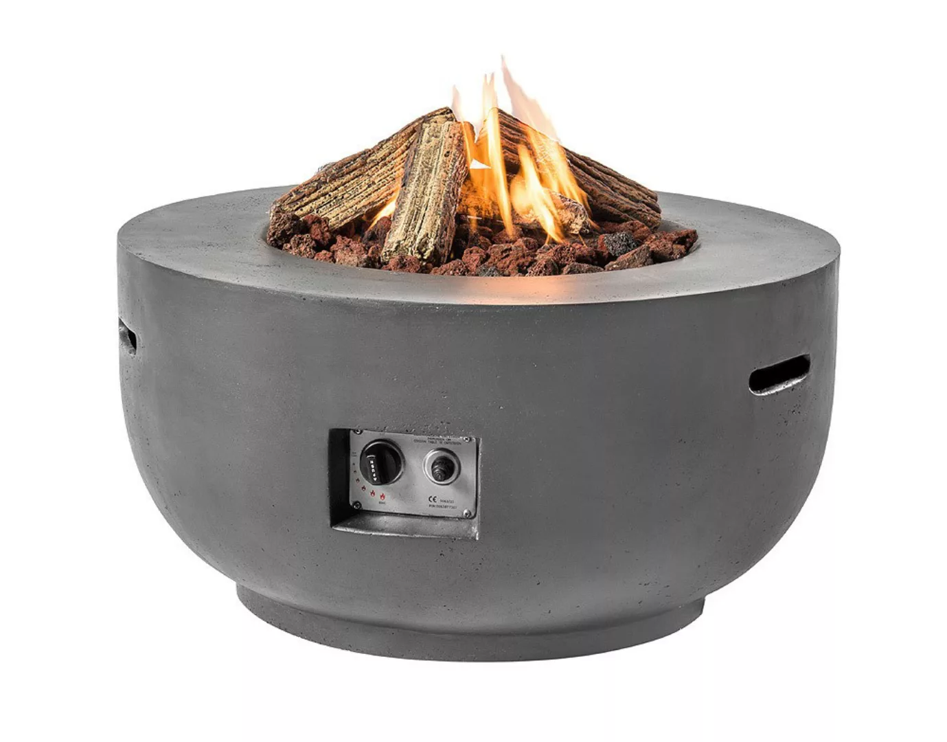 Happy Cocooning Feuertisch Bowl grau 910 x 460 mm günstig online kaufen