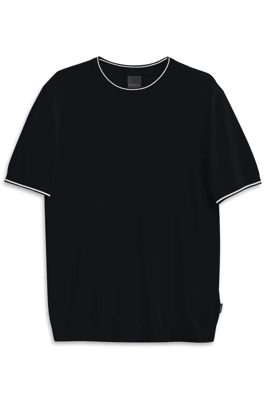 bugatti T-Shirt "Regular Fit", mit Rundhals aus Viskose-Mix günstig online kaufen