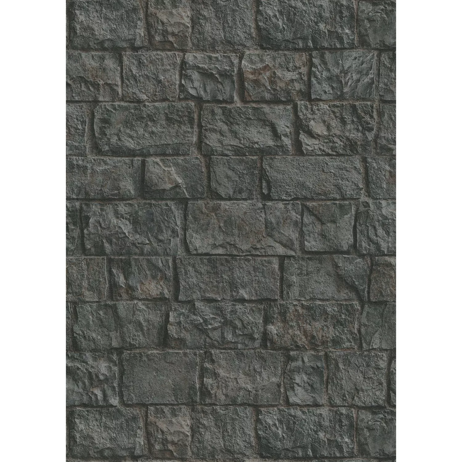 Erismann Vliestapete Stones Groß 10,05 m x 0,53 m Schwarz günstig online kaufen