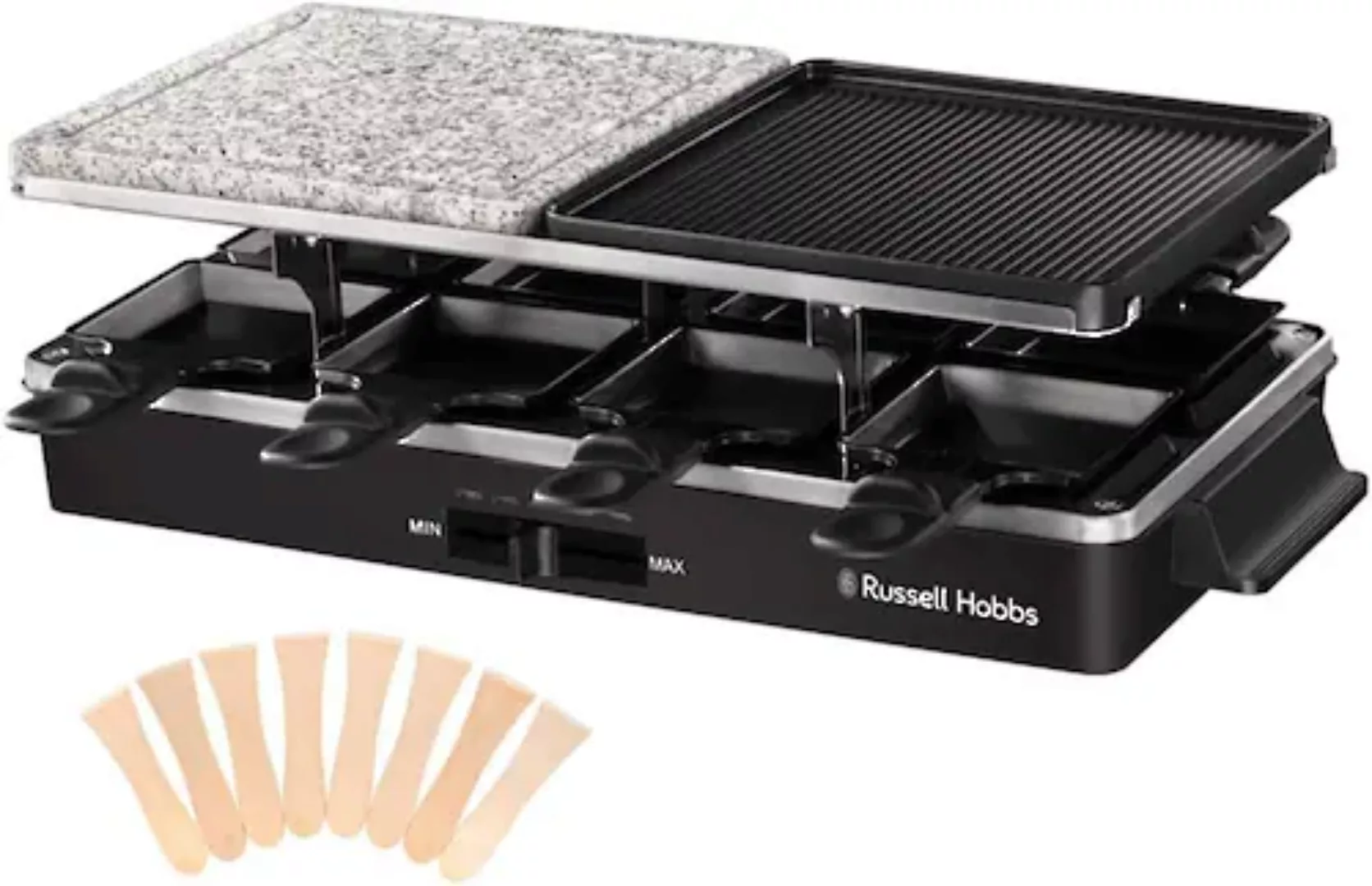 RUSSELL HOBBS Raclette »26280-56«, 8 St. Raclettepfännchen, 1400 W, Grill f günstig online kaufen