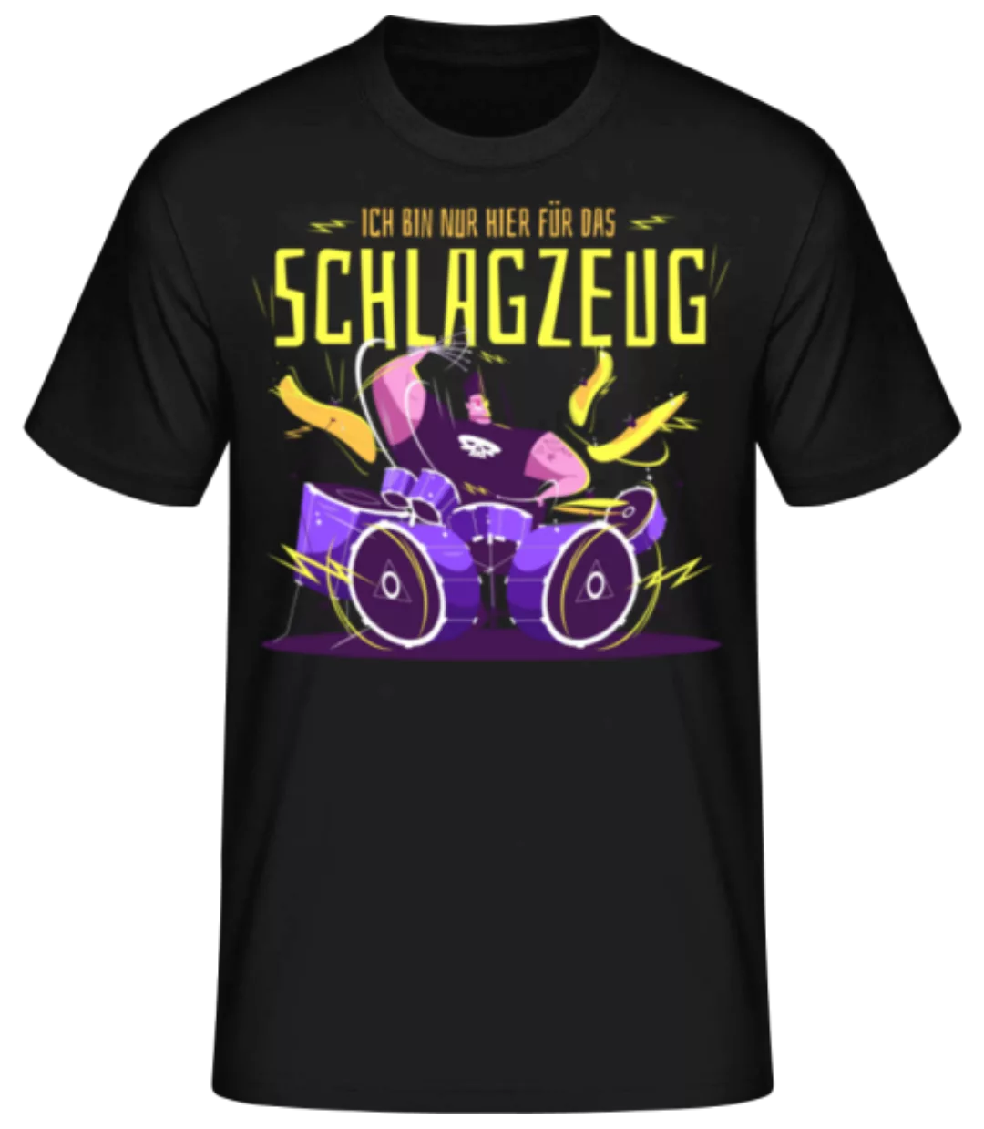 Hier Für Das Schlagzeug · Männer Basic T-Shirt günstig online kaufen